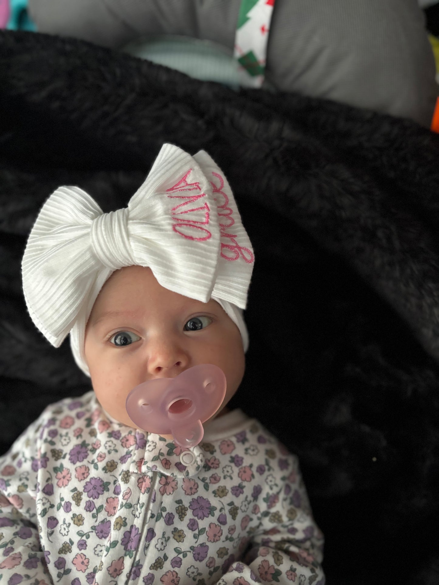 Muave First & Middle Name Bow