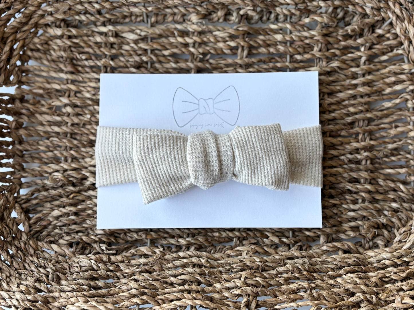 Top Knot Waffle Bow