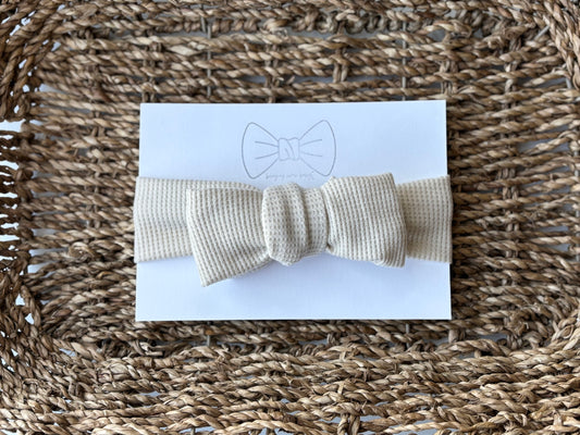 Top Knot Waffle Bow