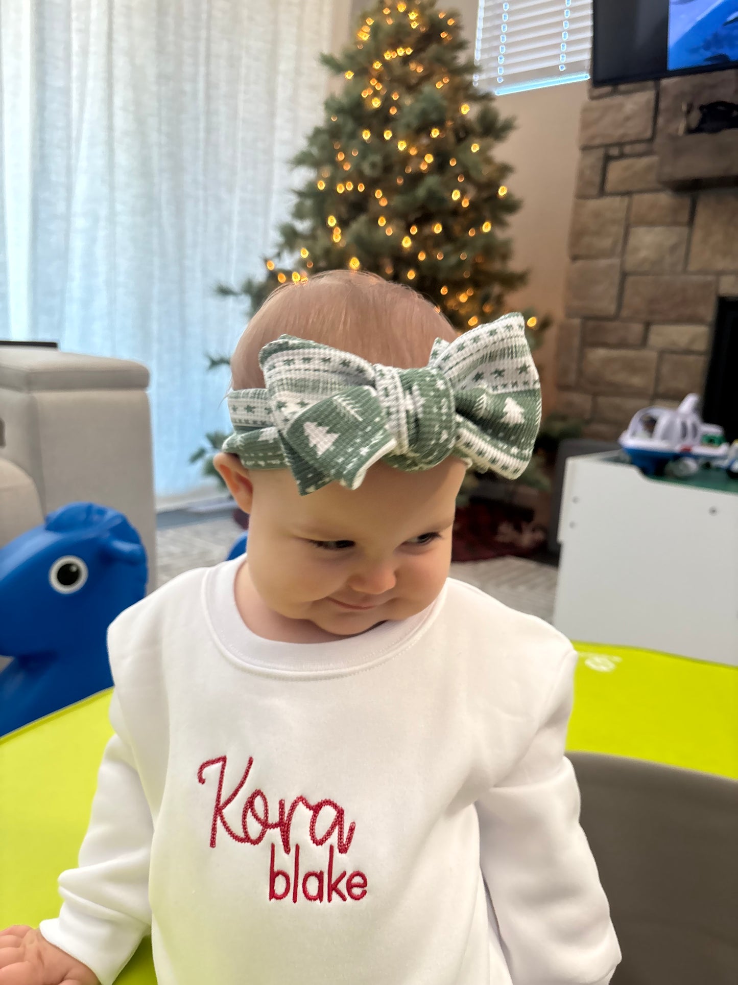 Forest Oversized Top Knot Bow