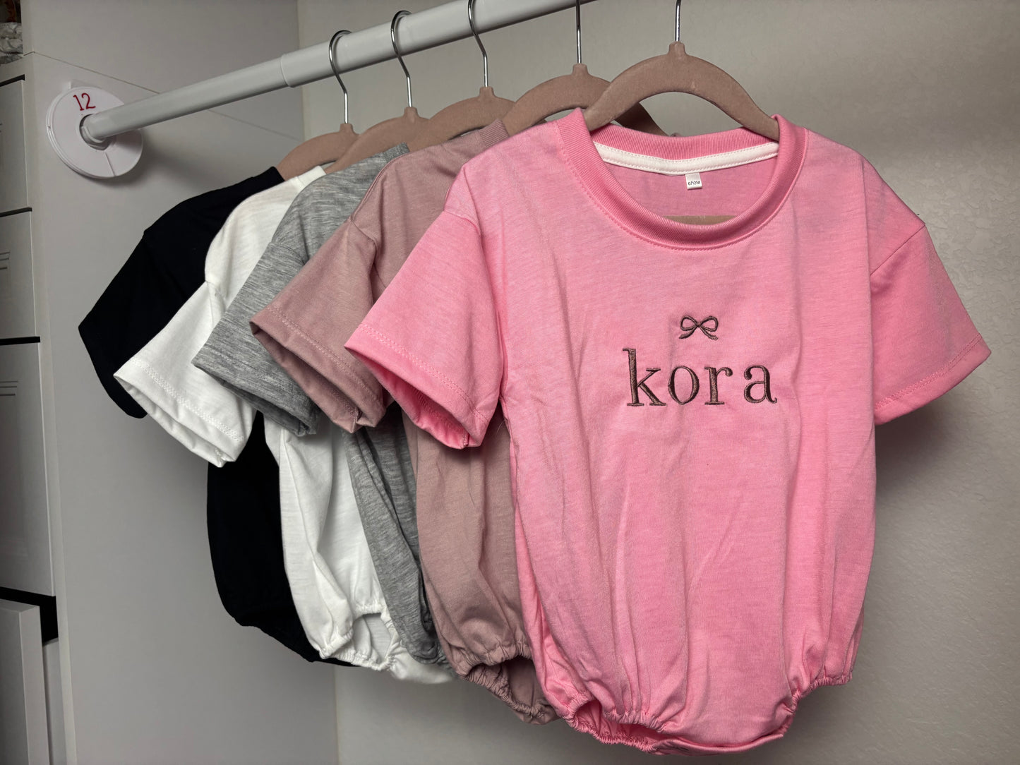 Personalized Tee Bubble Romper