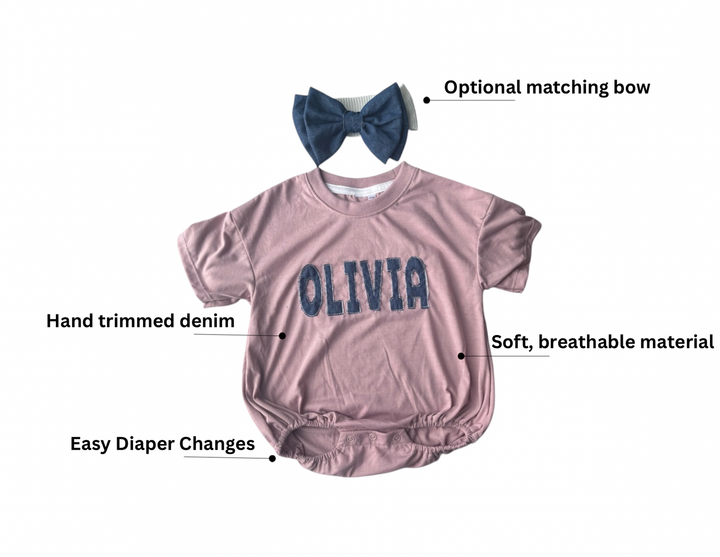 The “Fray” Denim Bubble Tshirt