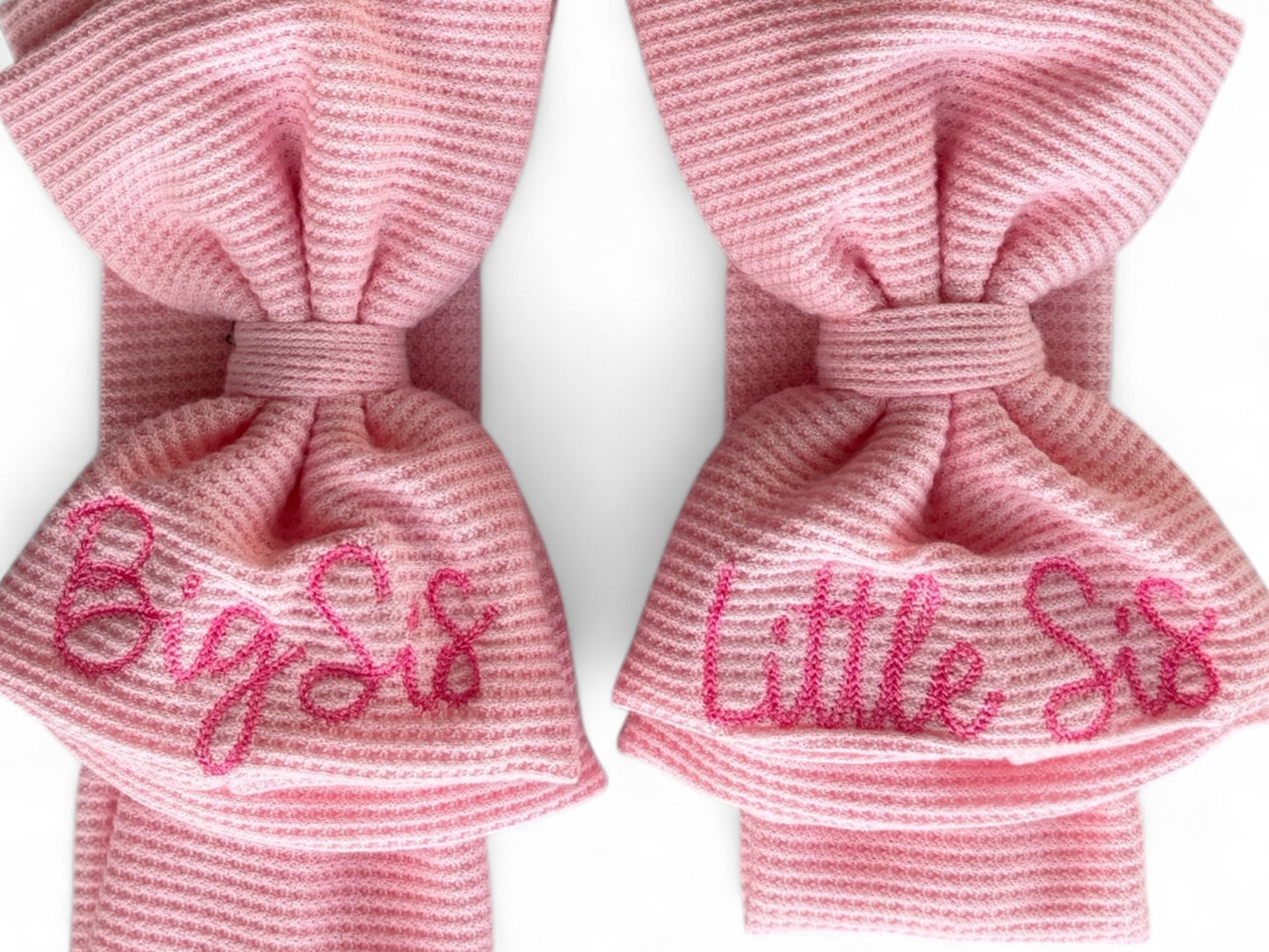 Pink Sister Bow Set