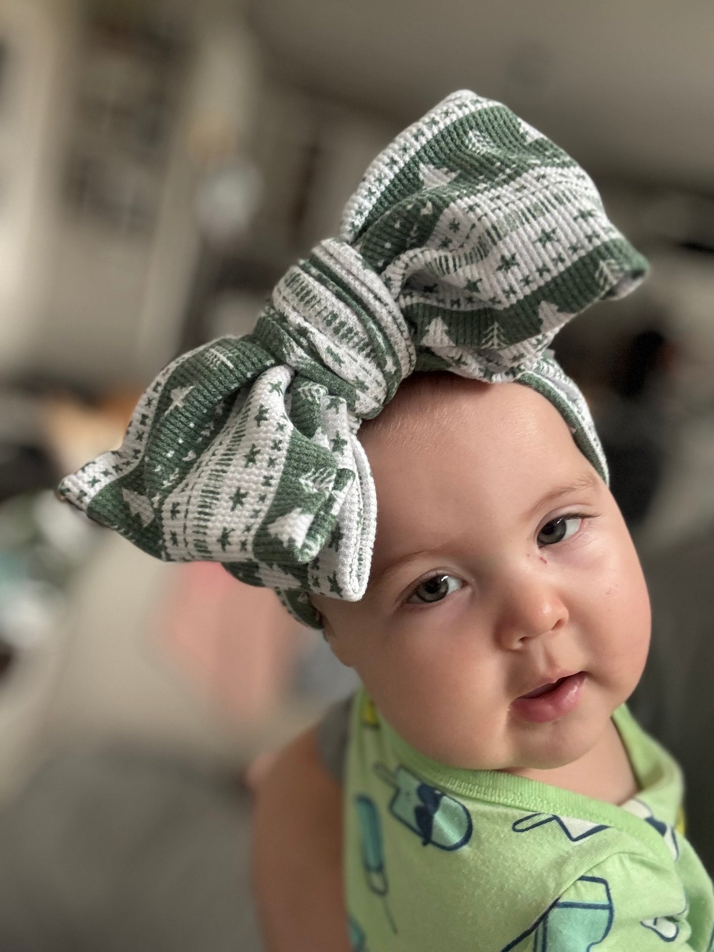 Forest Oversized Top Knot Bow