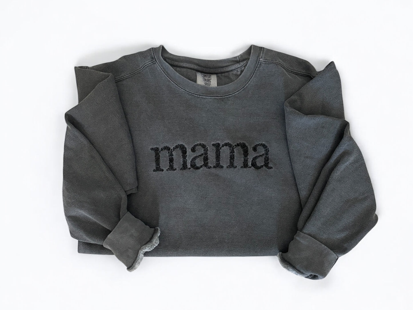 Mama Floral Embroidered Sweatshirt