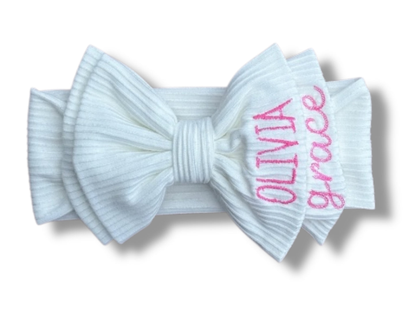 Muave First & Middle Name Bow