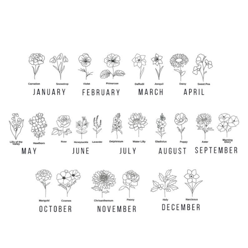 Birth month flower, birth month flower bow, january baby, december baby, april baby, may baby, june baby, july baby, august baby, november baby, september baby, october baby, baby gift, baby shower gift, custom baby bow, baby bow, infant bow, toddler