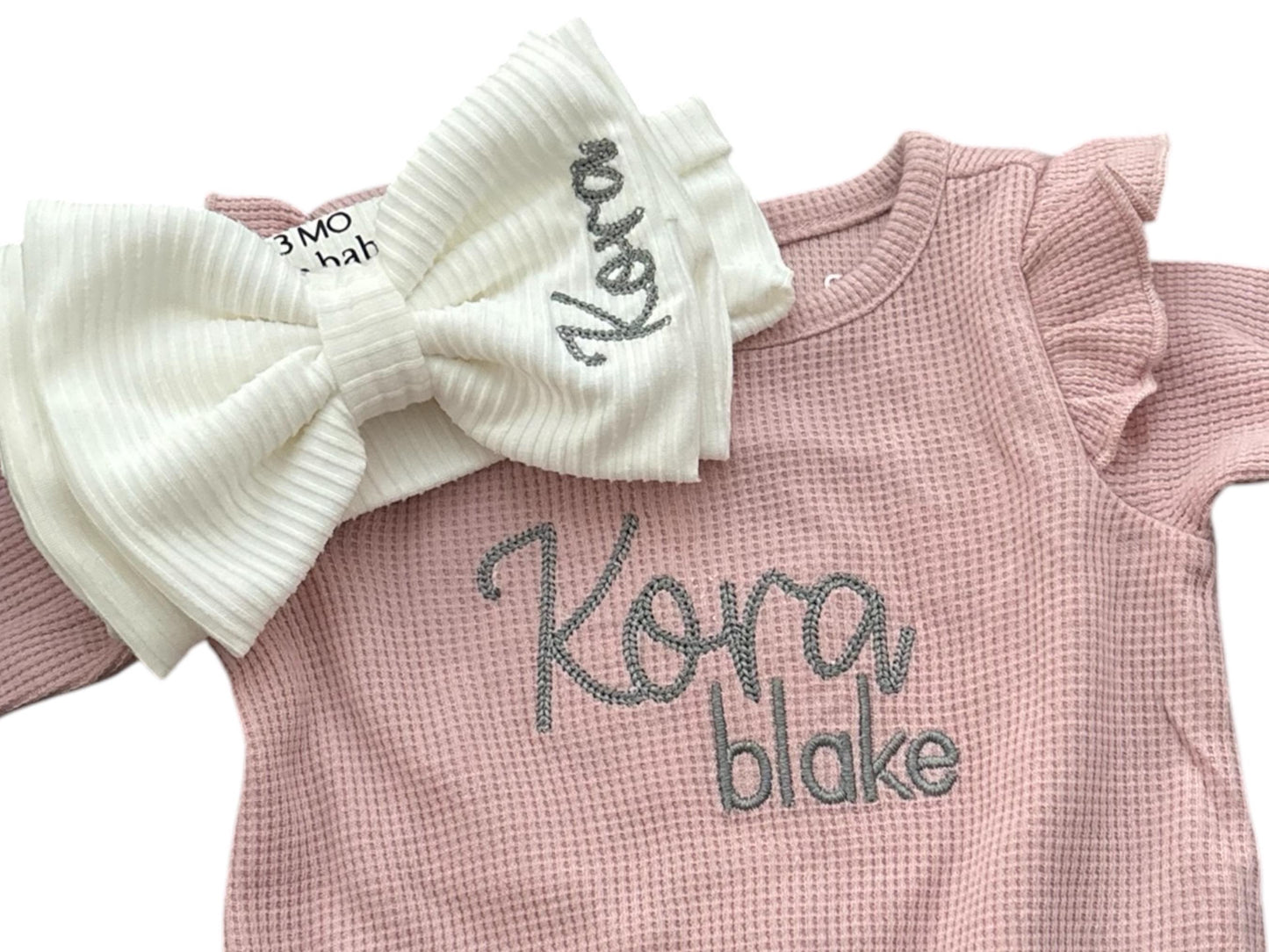 Newborn Baby Girl Bow, Baby shower gift, handmade, durable bow headband, custom baby gift, baby girl gift, romper, jumpsuit, long, gift for daughter, newborn photoshoot, memories, maternity, pregnancy, new mom, photo, newborn, headwrap, personalized