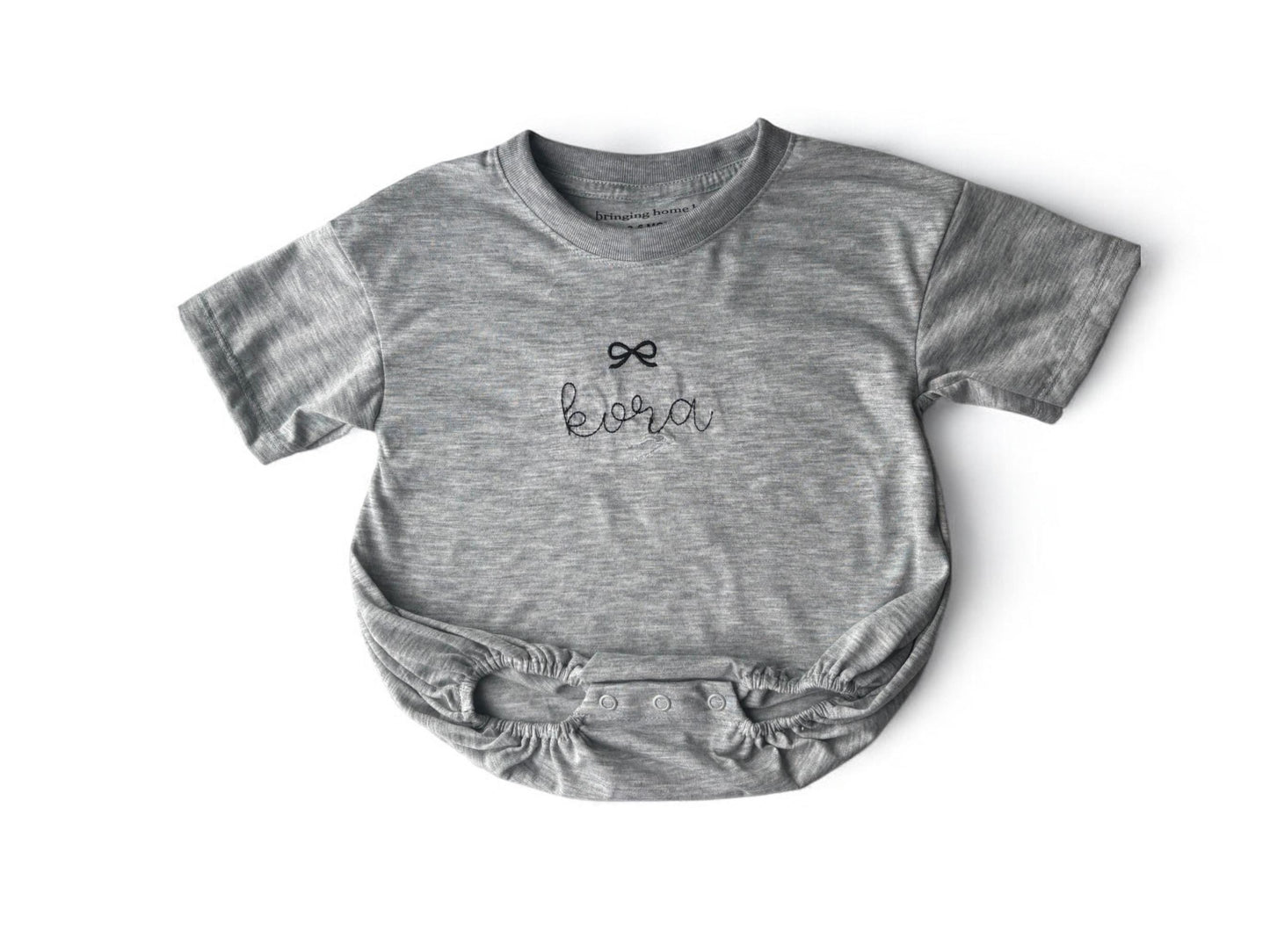 Personalized Bubble Romper With Name - Custom Bubble Tee, toddler bubble, baby bubble, Summer baby, embroidered romper
