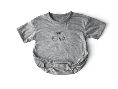 Sage Green Tee Bubble Romper