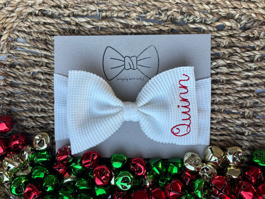 Christmas Snuggle Bow Headwrap