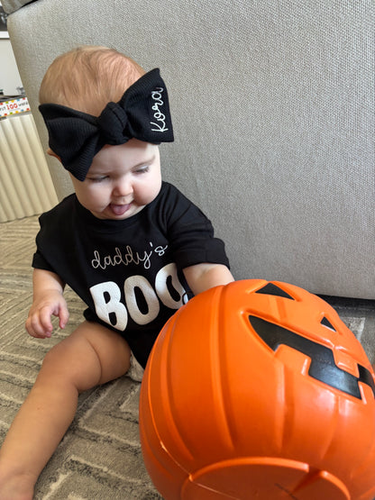 Daddy’s Boo Bubble Romper & Bow Set