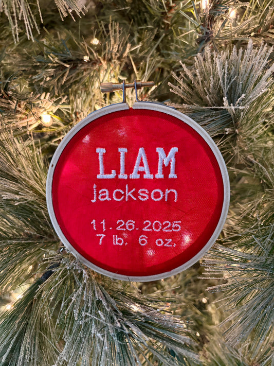Birth Stats Ornament