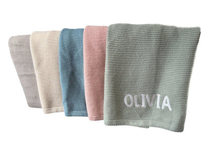 Personalized Knit Blanket