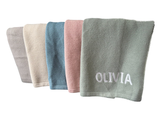 Personalized Knit Blanket
