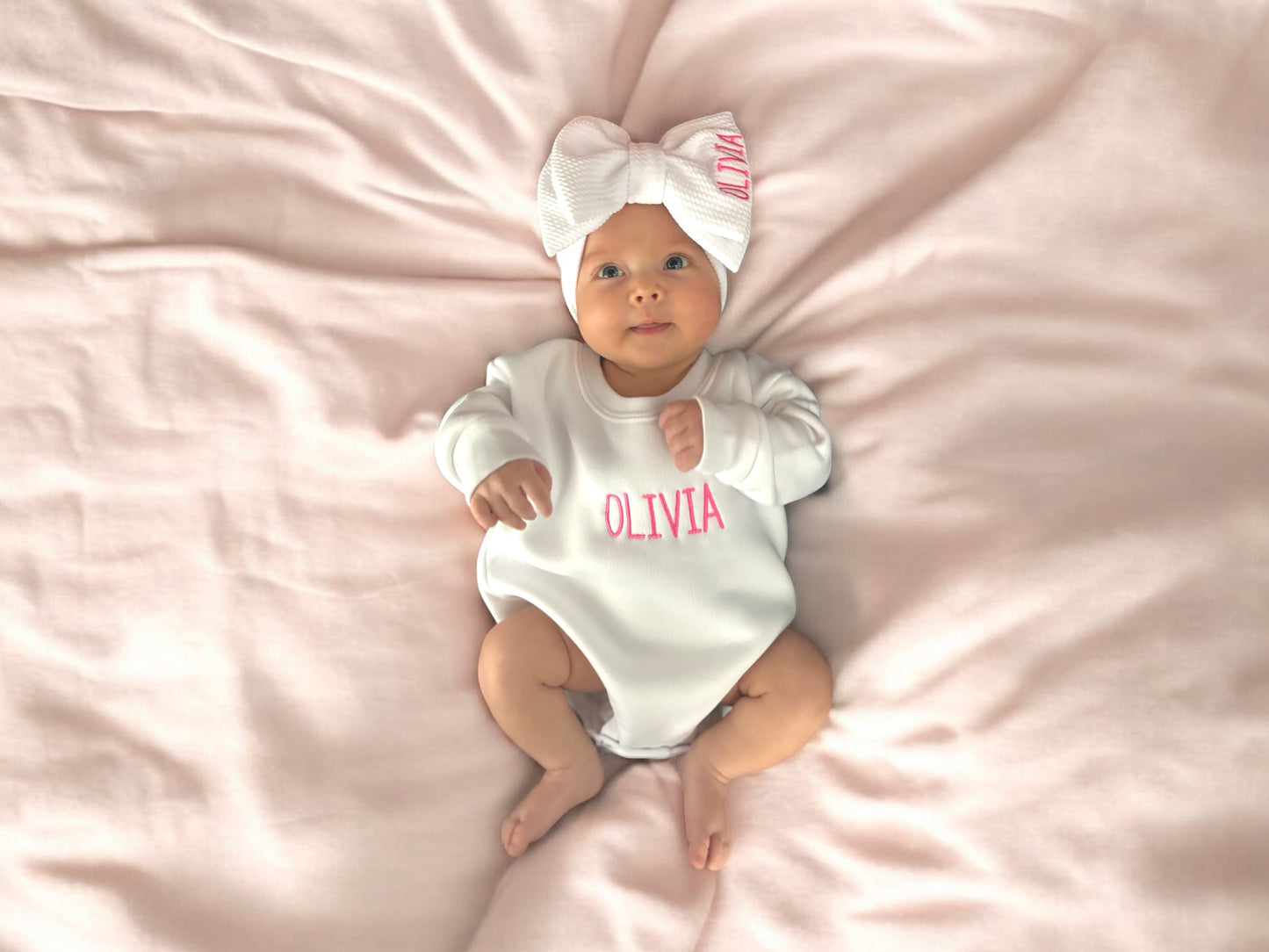 Personalized Blanket, Bow & Bubble Set