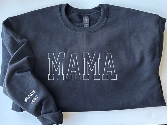 Mama  Embroidered Sweatshirt