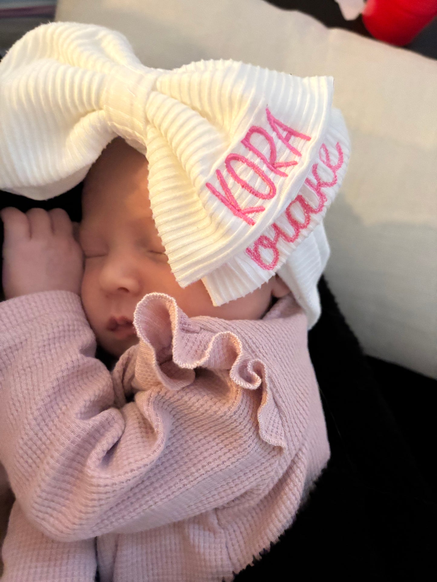 First & Middle Name Bow