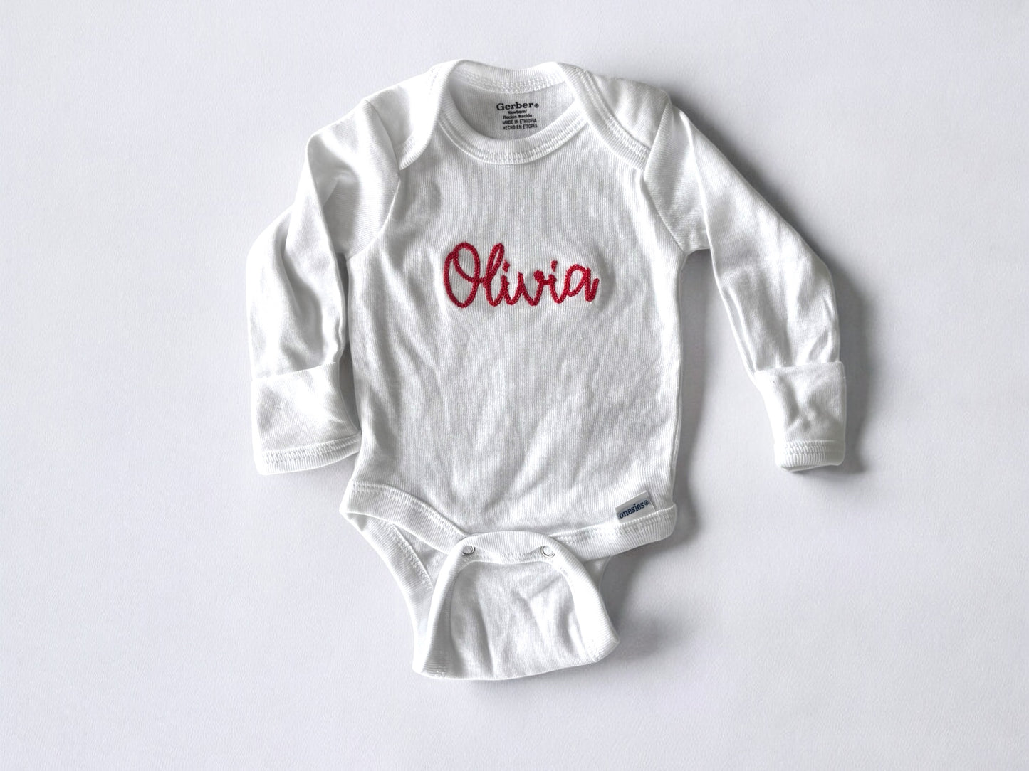 Personalized Long Sleeve Onesie