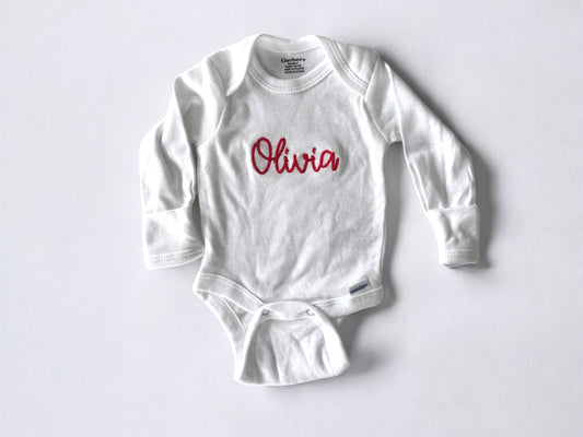 Personalized Long Sleeve Onesie