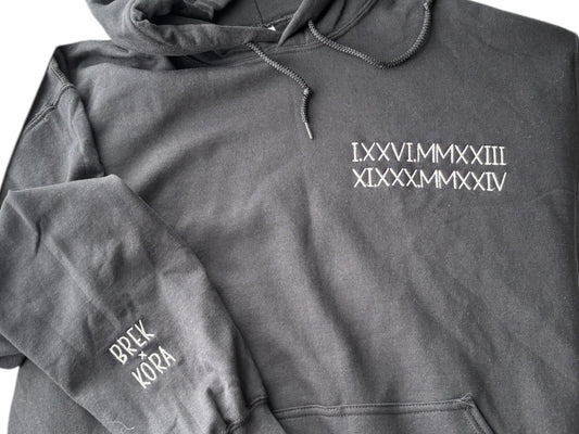 Roman Numeral Hoodie