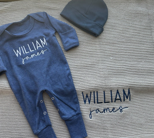 Personalized Blanket  & Sleep & Play Set