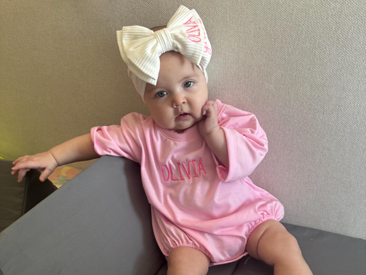 Bubble Tee Romper & Bow Set