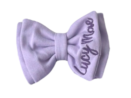 Purple Personalized Bow