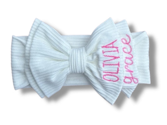 First & Middle Name Bow